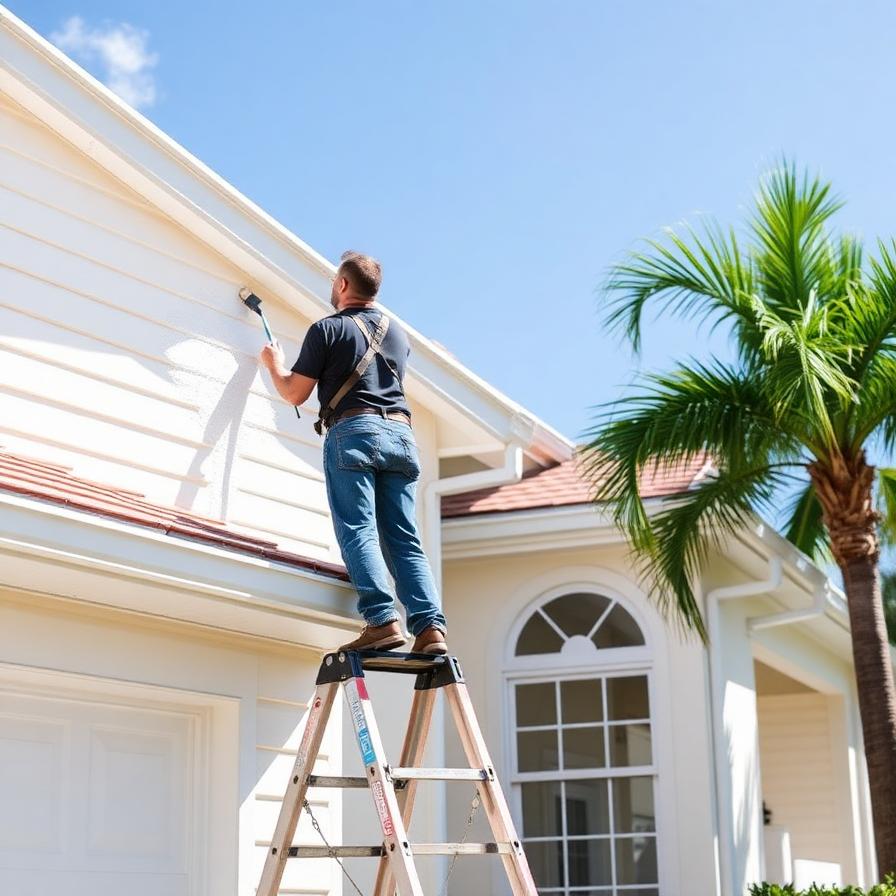 Exterior house painting by Fresh Coat Painters in Orlando